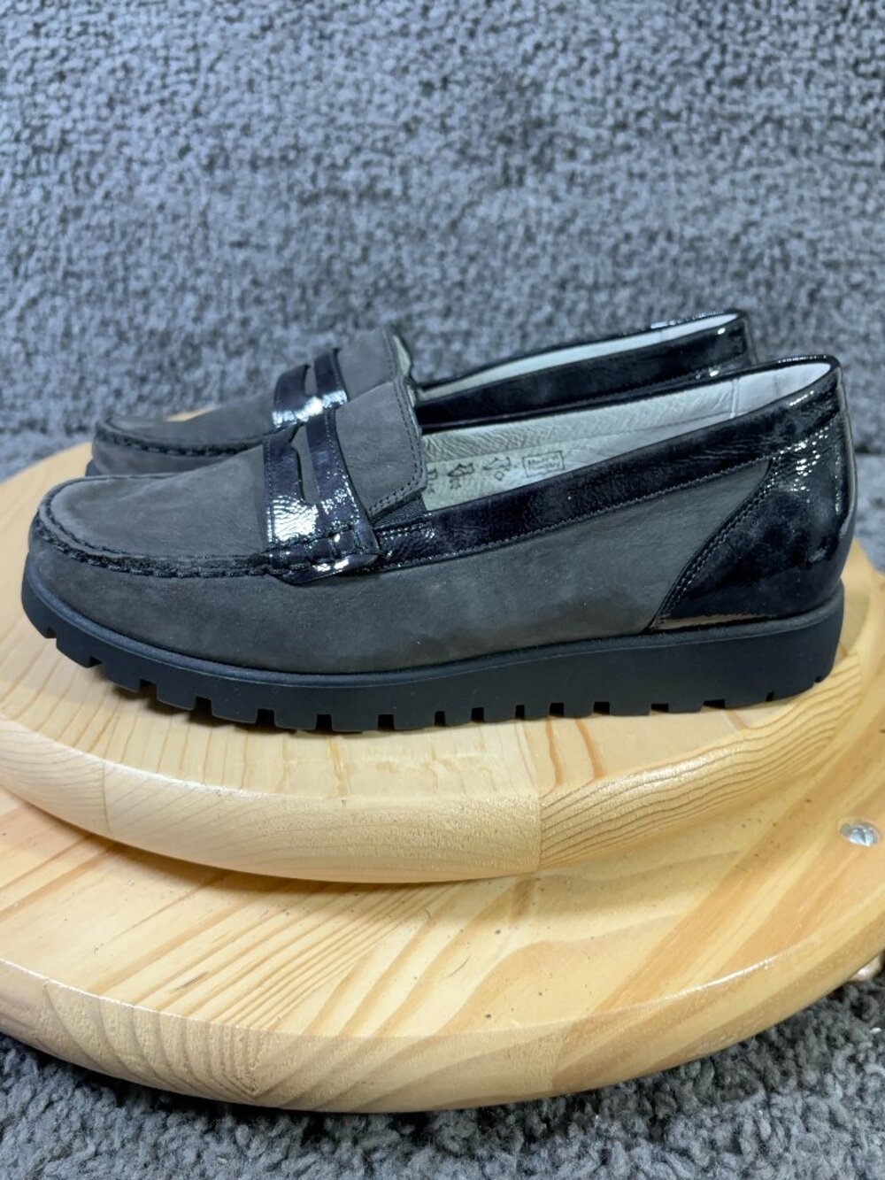 Waldlaufer Shoes Eliza Hegli Loafers Womens Size 6 Wide Leather Suede Slip On